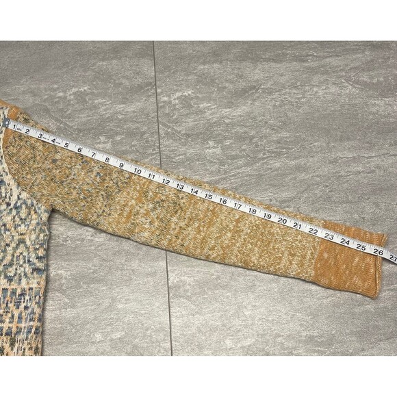 Free People Sz M Desert Drifter  Duster Cardigan Wool Gypsy Boho Southwestern - Picture 14 of 14